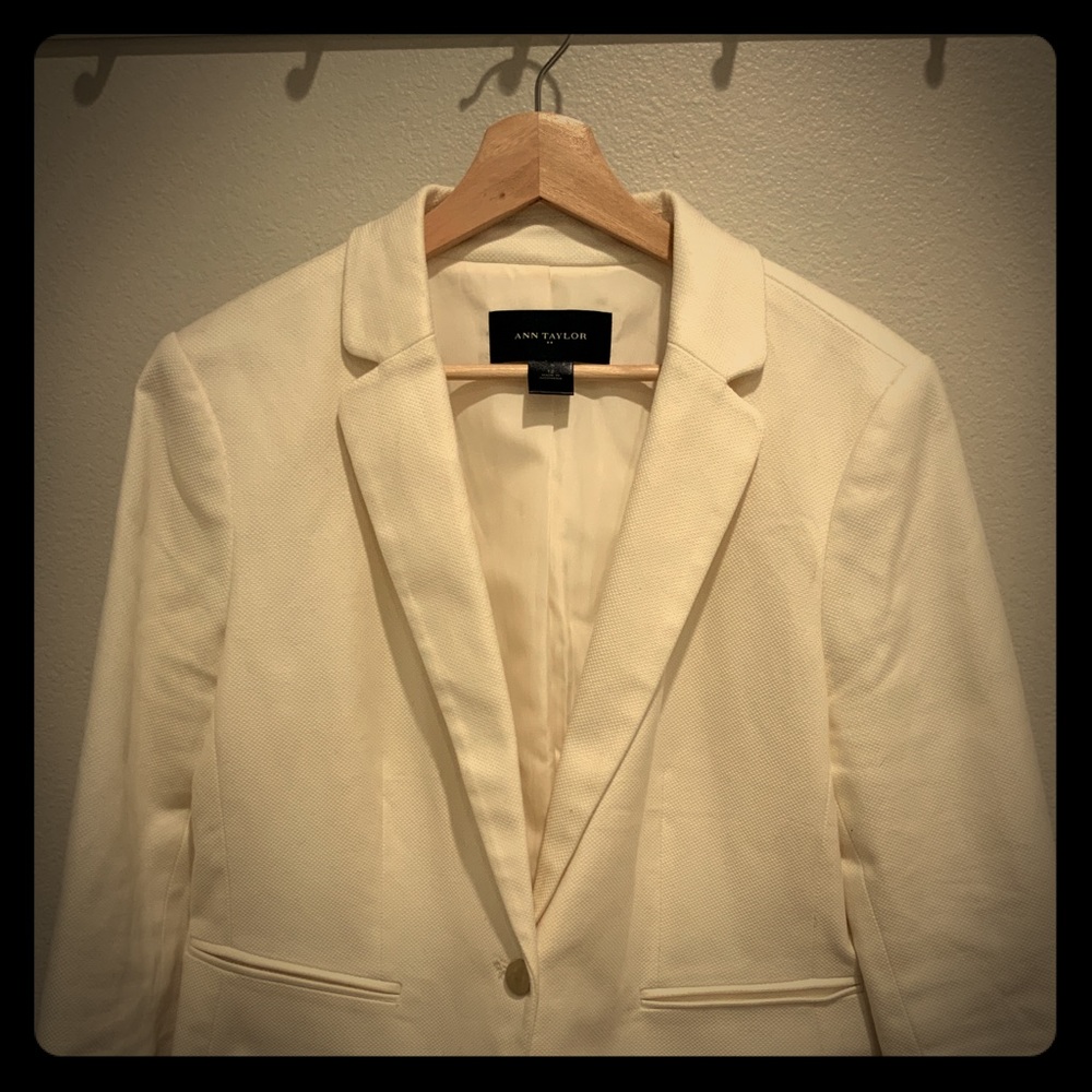 Ann Taylor Cream Blazer